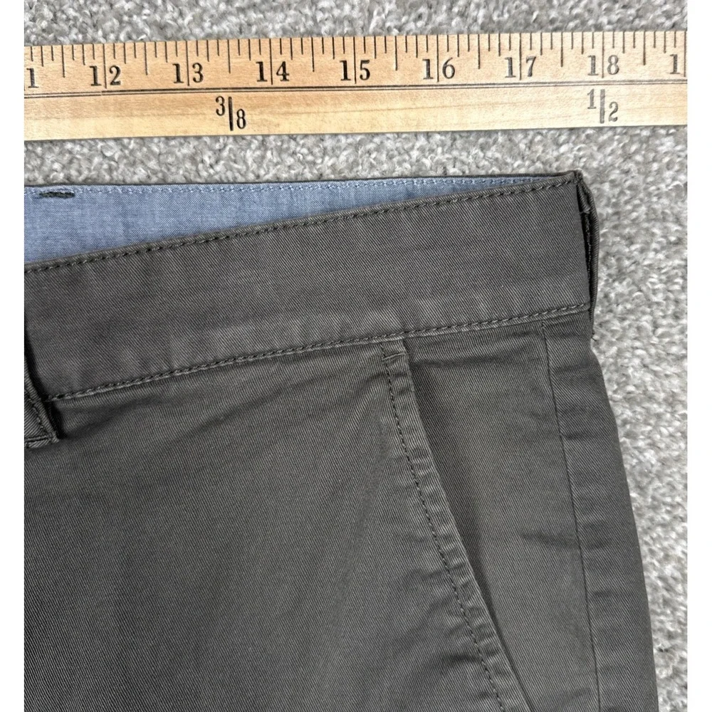 L.L.Bean Chino‎ Pants Men's 35x30 Gray Standard Fit Stretch Work Casual